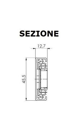 Guida per Cassetti estrazione totale Soft-Close