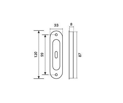 Recessed handle