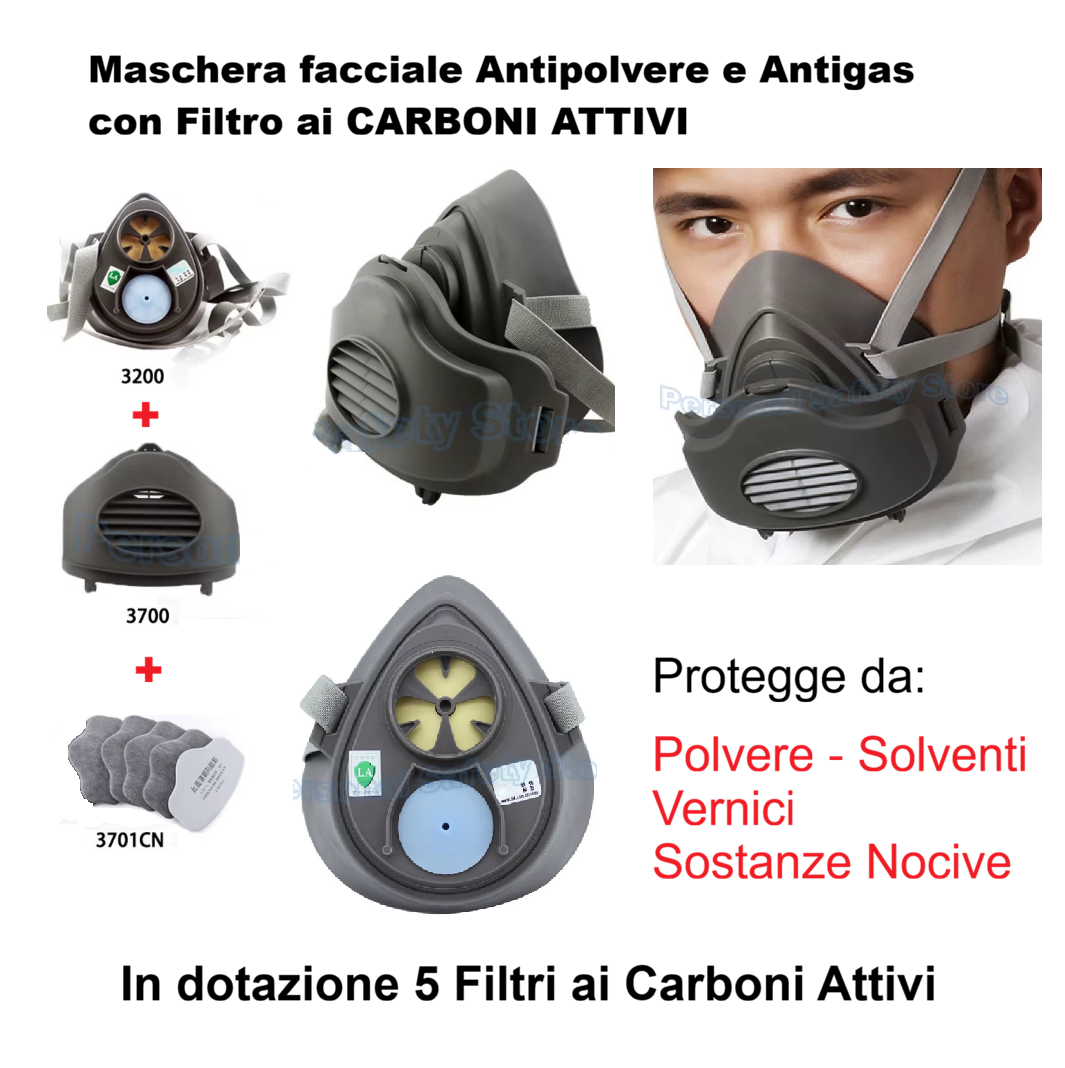 Maschera facciale Modello 3200