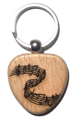 Wooden Keychain with Engraving