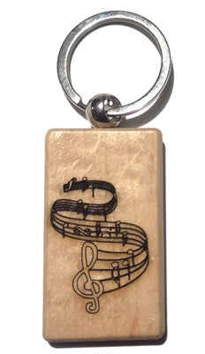 Wooden Keychain with Engraving