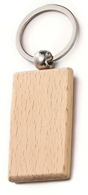 Wooden Keychain with Engraving
