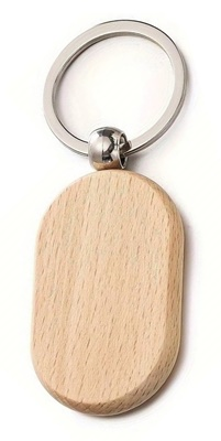 Wooden Keychain with Engraving