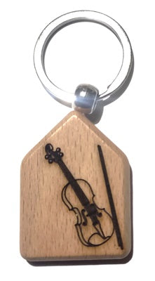 Wooden Keychain with Engraving