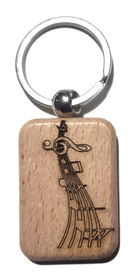 Wooden Keychain with Engraving
