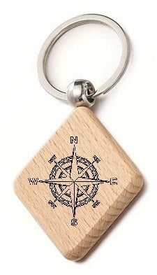 Wooden Keychain with Engraving
