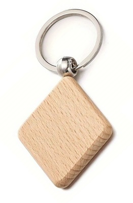 Wooden Keychain with Engraving