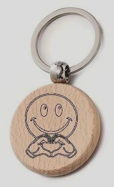 Wooden Keychain with Engraving