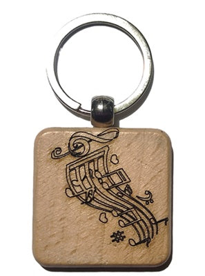 Wooden Keychain with Engraving