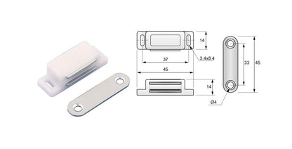 Magnetic furniture lock