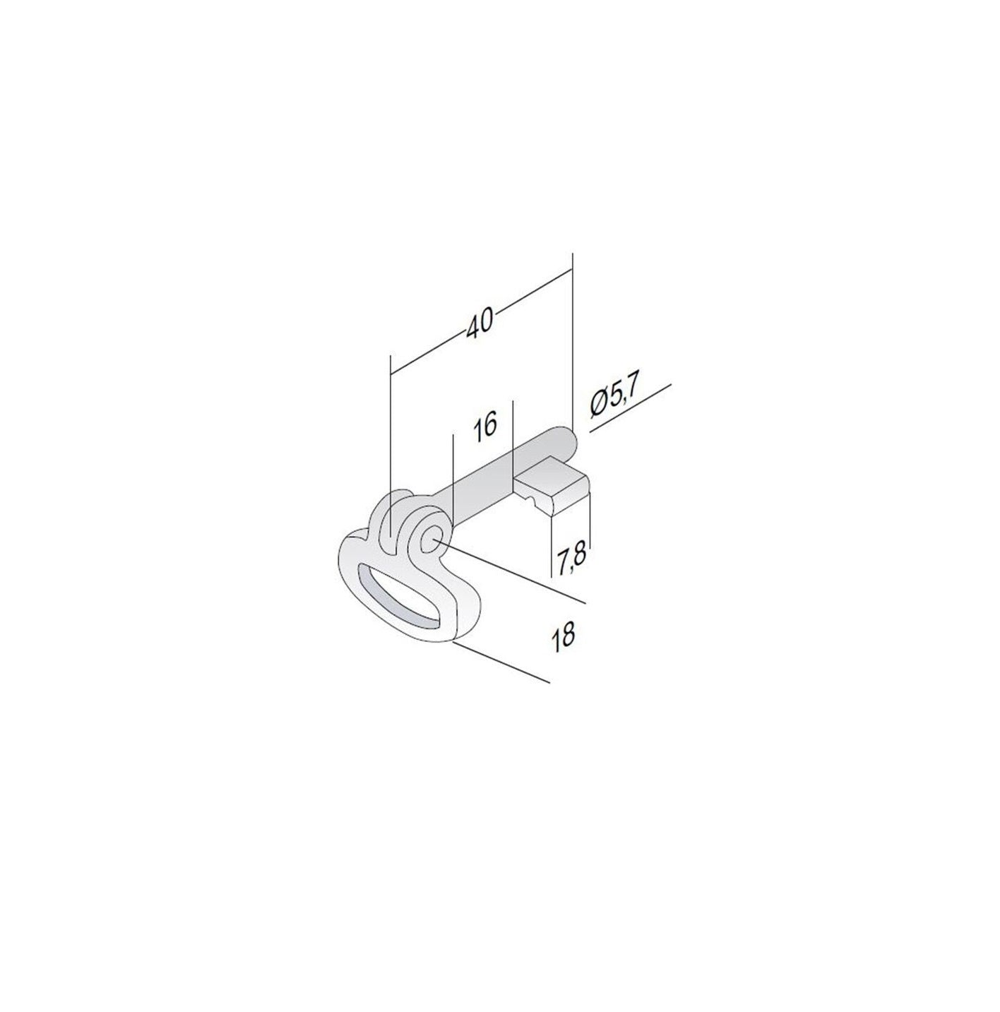 Folding key