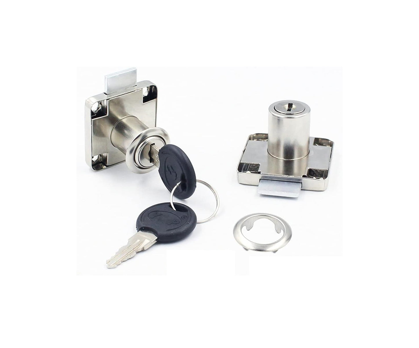 Lock with cylinder for furniture and drawers