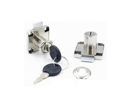 Lock with cylinder for furniture and drawers
