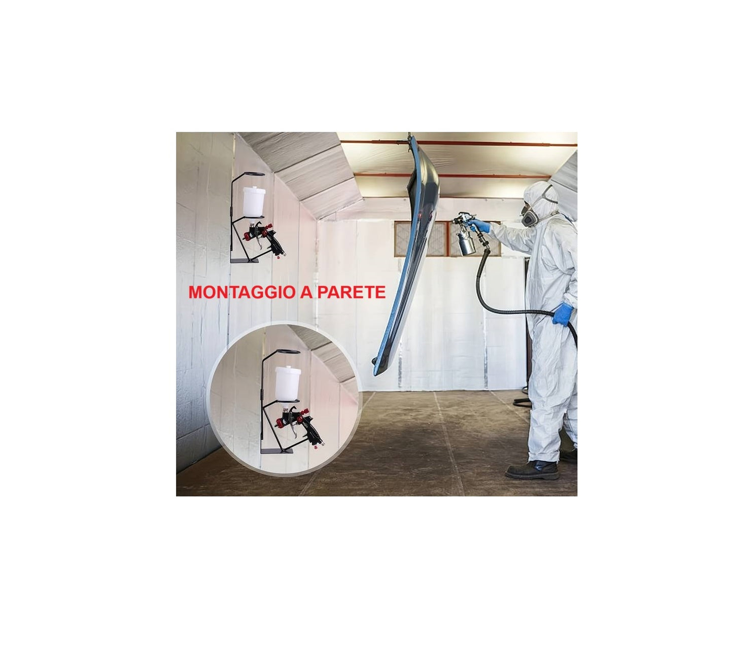 Spray gun holder