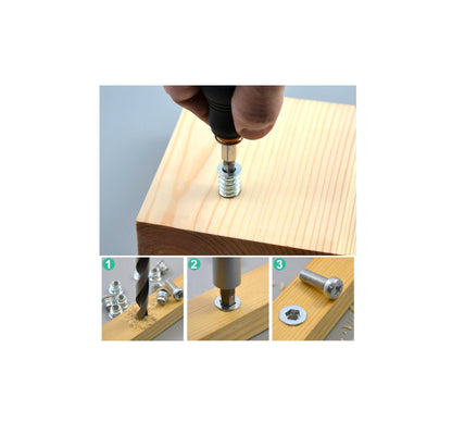 Boccole filettate per legno