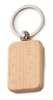Wooden Keychain with Engraving