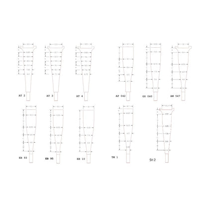 Forma intercambiabile per Oboe barocco/classico/d'amore Chiarugi (punta)